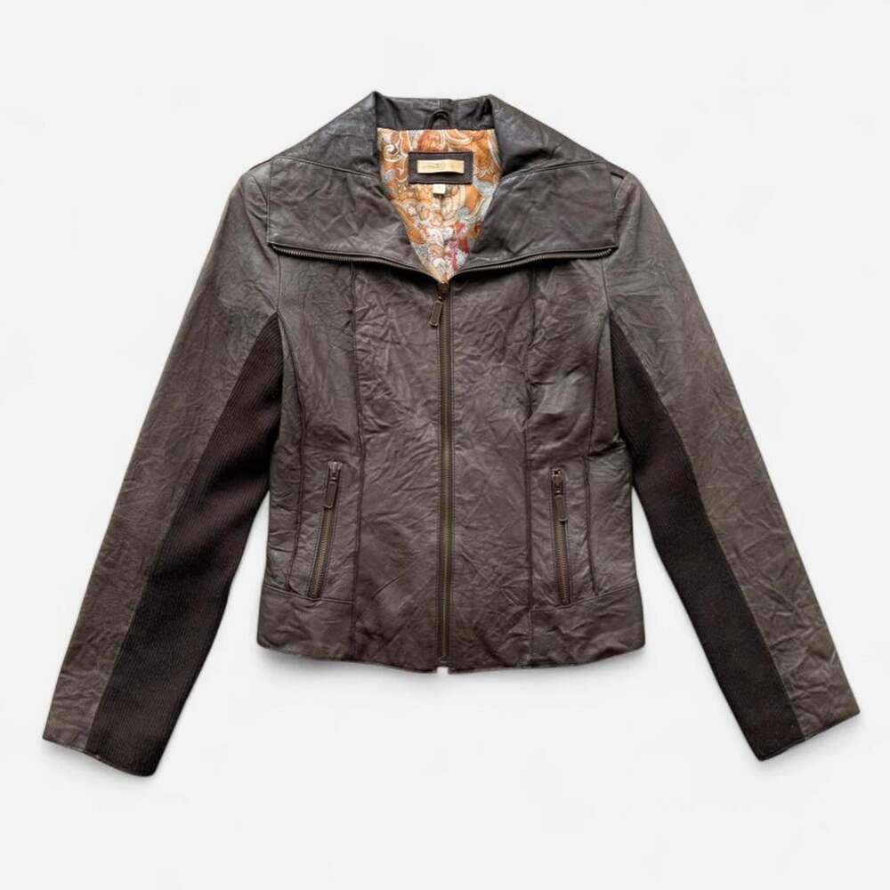 Vintage Wilson’s Leather chocolate brown genuine leather jacket